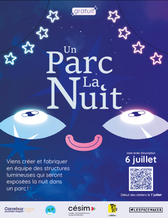 Atelier « un parc la nuit » à partir du 7 juillet