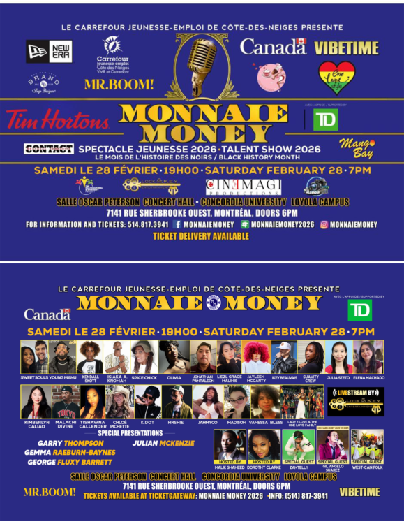 🎤✨ MONNAIE / MONEY – Spectacle Jeunesse 2026 (Talent Show) – Samedi 28 février 2026 à 19h 🎤✨ MONNAIE / MONEY – Spectacle Jeunesse 2026 (Talent Show) – Samedi 28 février 2026 à 19h