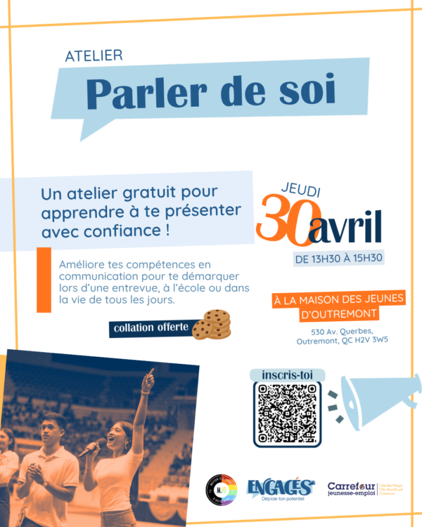 Atelier employabilité sur parler de soi – Jeudi 30 avril 2026
