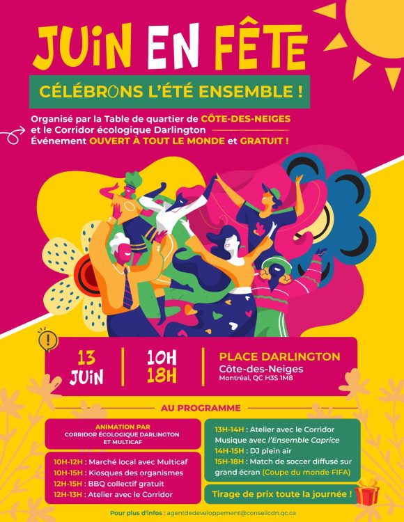 Juin en fête: Célébrons l&rsquo;été ensemble – Samedi 13 juin 2026 – 10h à 18h